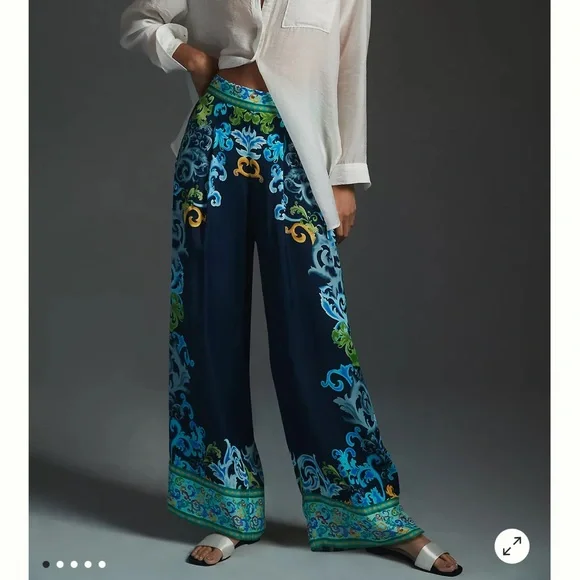 Ranna Gill Satin Pants NWT - Picture 3 of 8